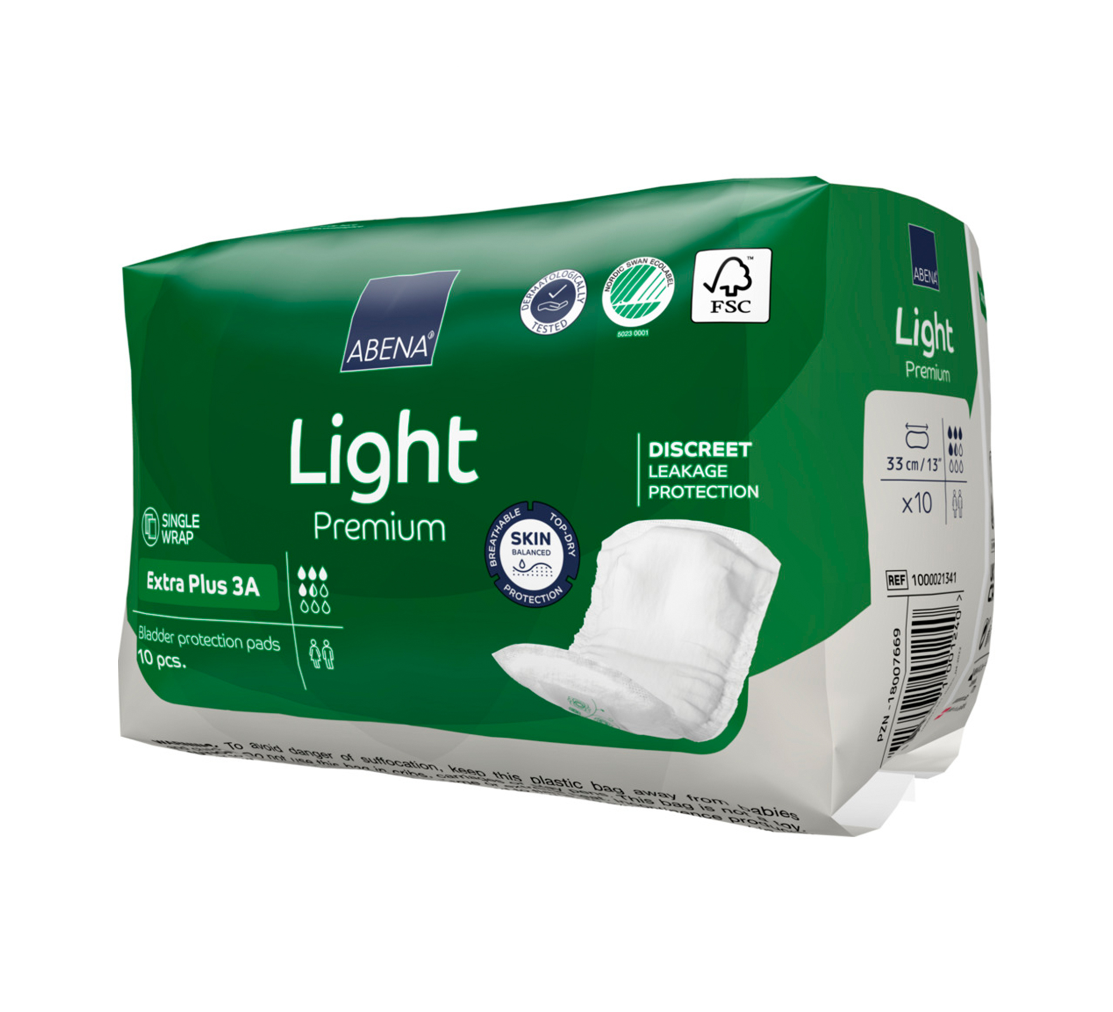 ABENA Light Premium Extra Plus 3A absorbierende Einlage, 10 Stk.