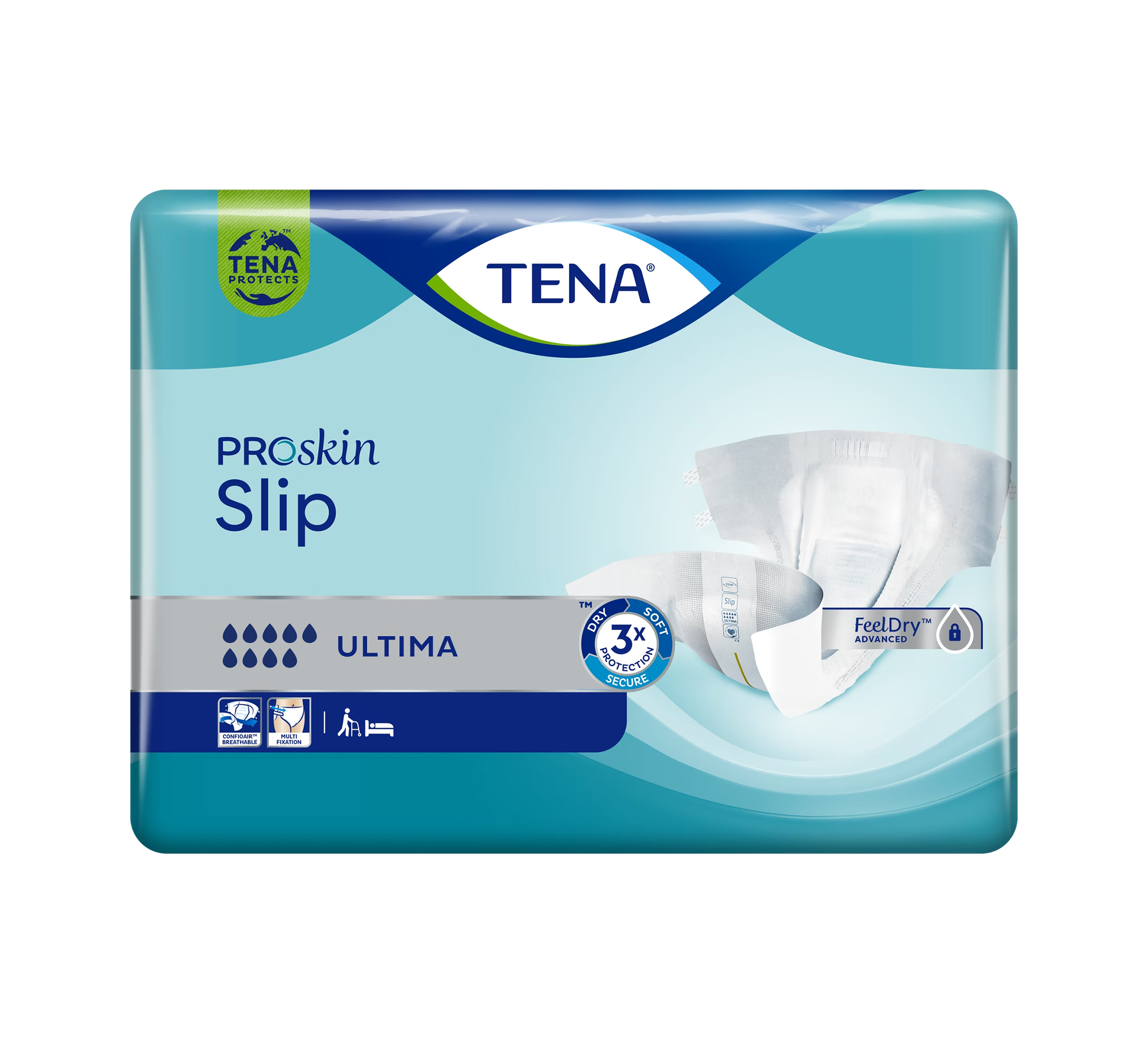 TENA Slip Ultima Windelhosen, Saugfähigkeit 8/8, Größe L, 21 Sk.